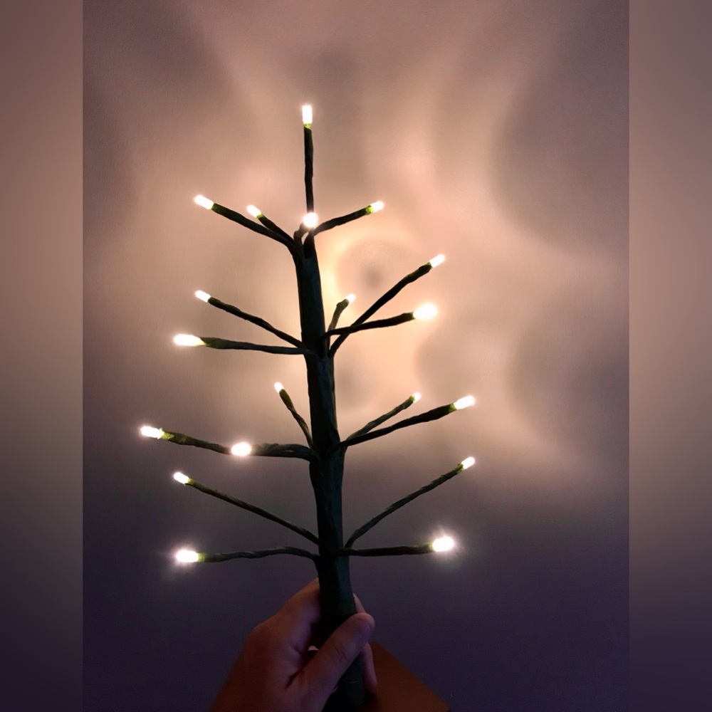 2016 Target Lit Tree Decoration Requires 3 AA Table Counter Small Space Decor
